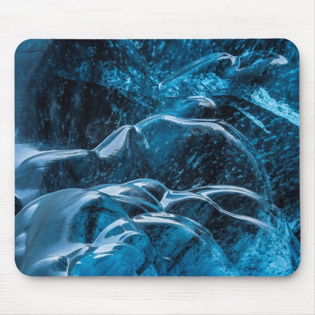 Nahe blaue Eiswände Mousepad (Vorne)