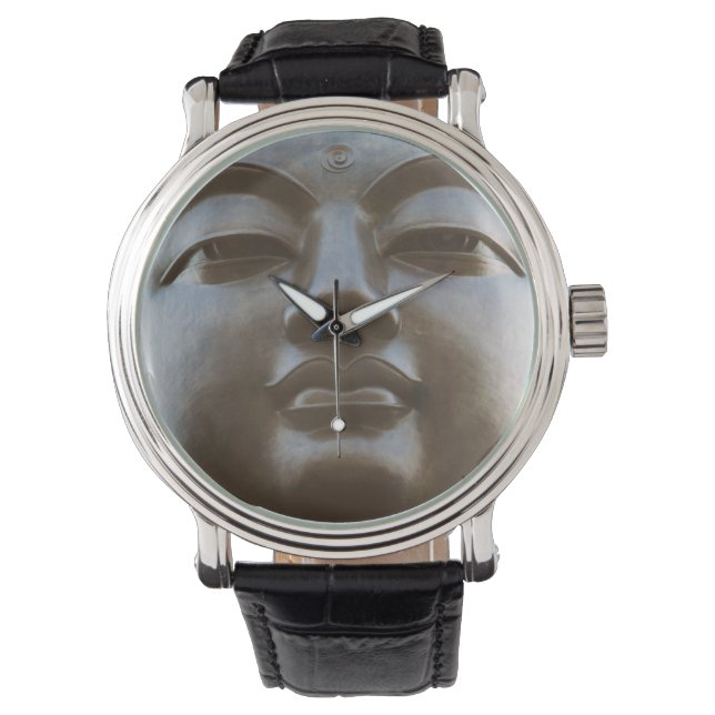 Nahe Buddha-Statue Armbanduhr (Vorderseite)