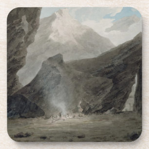 Nahe Chiavenna im Grisons, c.1779 (w/c, schwarz Getränkeuntersetzer