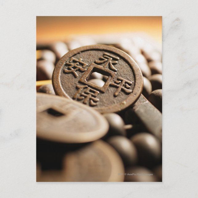Nahe chinesische Münze Postkarte (Vorderseite)