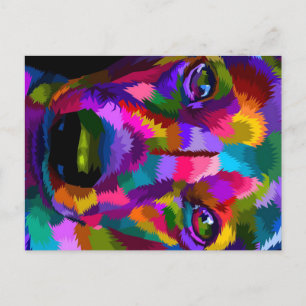 nahe Dackel Feiertagspostkarte