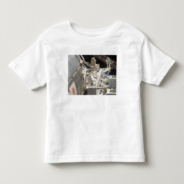 Nahe Darstellung der Komponenten Kleinkind T-shirt (Vorderseite)
