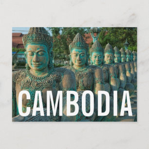 Nahe Darstellung von Kunstskulpturen Postkarte