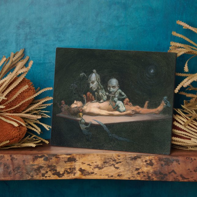 Nahe dem Tode erleben, wie böse Dämonenspirale zu  Fotoplatte (Seite)