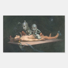 Nahe dem Tode erleben, wie böse Dämonenspirale zu  Rechteckiger Aufkleber