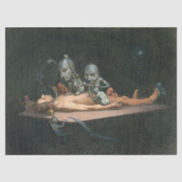 Nahe dem Tode erleben, wie böse Dämonenspirale zu  Seidenpapier