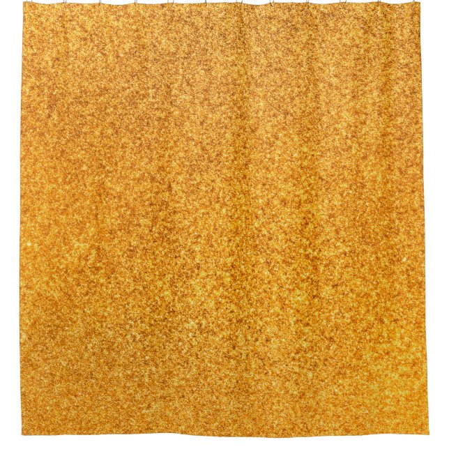 Nahe der goldmatten Metallstruktur. Shiny Metal Duschvorhang (Vorderseite)