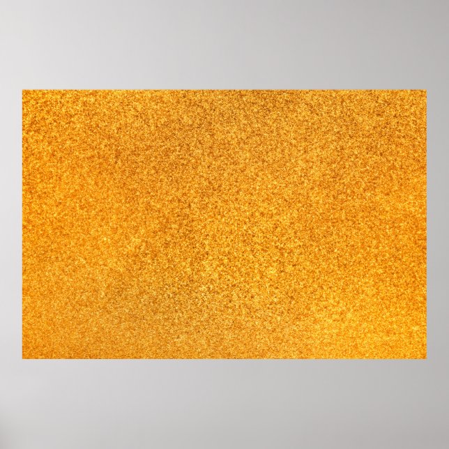 Nahe der goldmatten Metallstruktur. Shiny Metal Poster (Vorne)