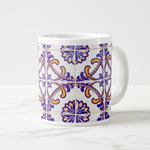 Nähe Fliesenmuster, Portugal Jumbo-Tasse