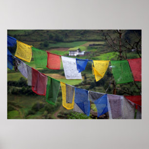 Nahe Gebet-Fahnen Poster