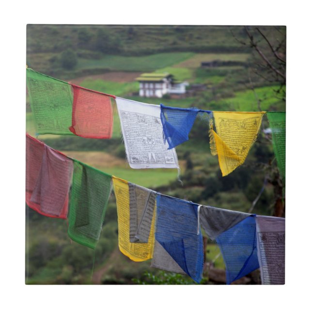 Nahe Gebet-Flaggen Fliese (Vorderseite)