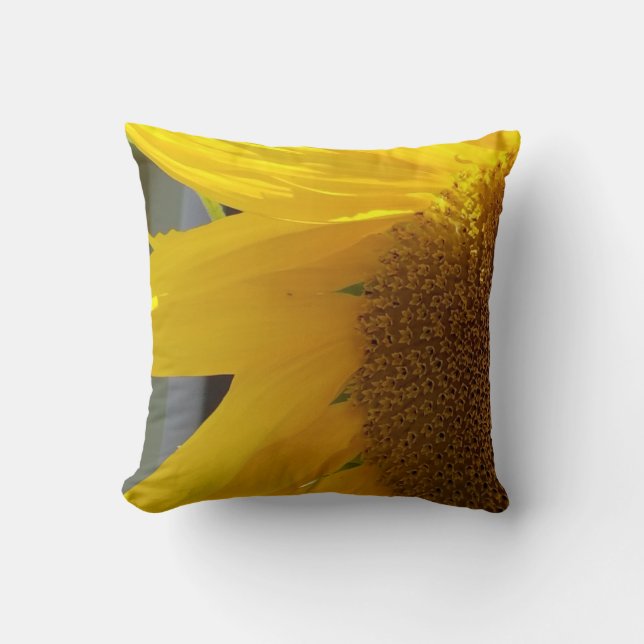 Nahe Gelbblüte Kissen (Vorderseite)