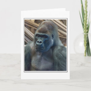 Nahe Grußkarte Gorilla up Karte