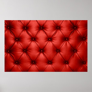 Nahe Hintergrundtextur von Scharlachrot Poster