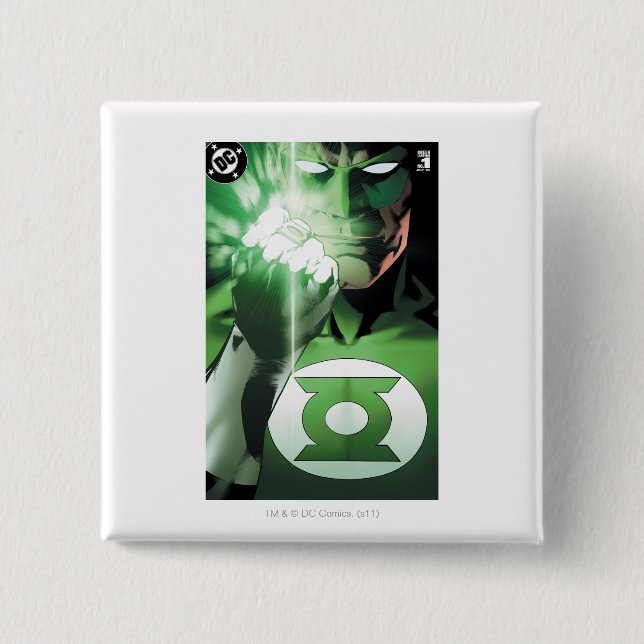 Nahe hohe Abdeckung der grünen Laterne Button (Vorderseite)