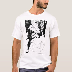 Nahe hohe Abdeckung der grünen Laterne, T-Shirt