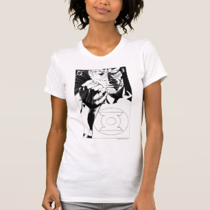 Nahe hohe Abdeckung der grünen Laterne, T-Shirt