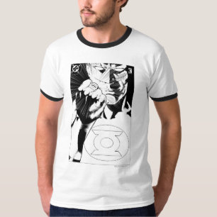 Nahe hohe Abdeckung der grünen Laterne, T-Shirt