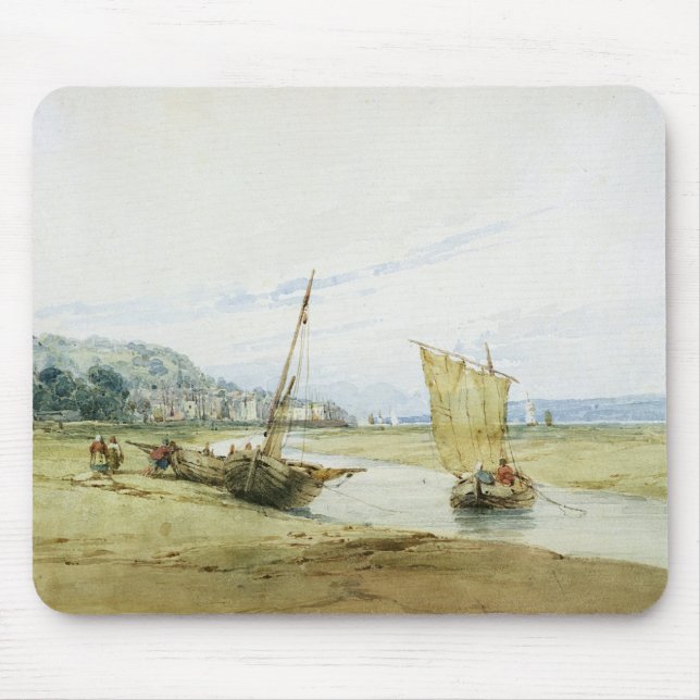Nahe Honfleur c.1822 (w/c über Graphit auf Papier) Mousepad (Vorne)
