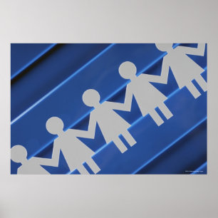 Nahe Papierkettenpuppen Poster