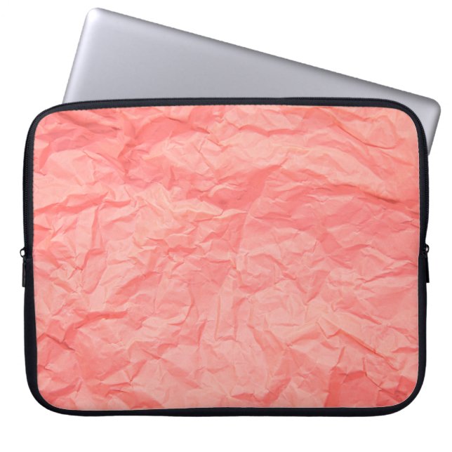 Nahe, rosa Falte mit Papier p Laptopschutzhülle (Vorderseite)