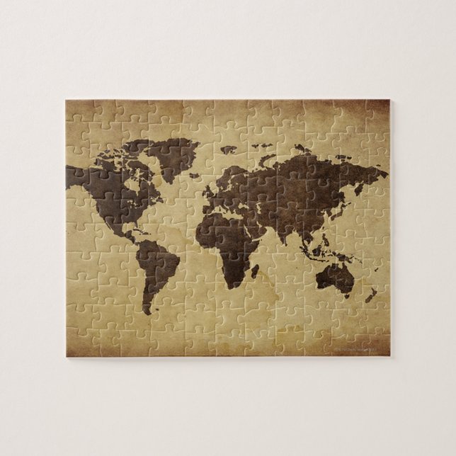 Nahe Weltkarte 3 Puzzle (Horizontal)