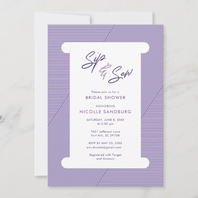 Näheinladung Einladung (Vorderseite)