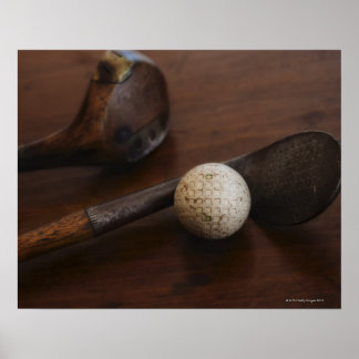 Nahen antike Golfclubs und Golfplätze Poster