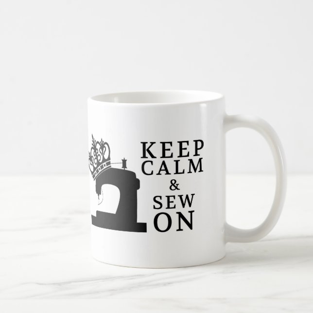 Nähen • Behalten Sie Ruhe, an zu nähen • Handwerk Zweifarbige Tasse (Rechts)