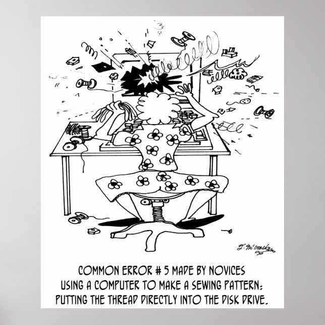 Nähen Cartoon 4112 Poster (Vorne)