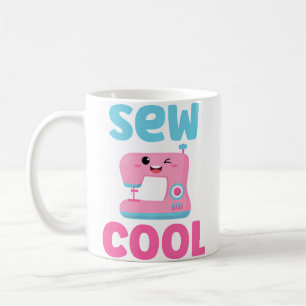 Nähen Cool Cute Kawaii Nähmaschine Lustiger Pun Qu Kaffeetasse