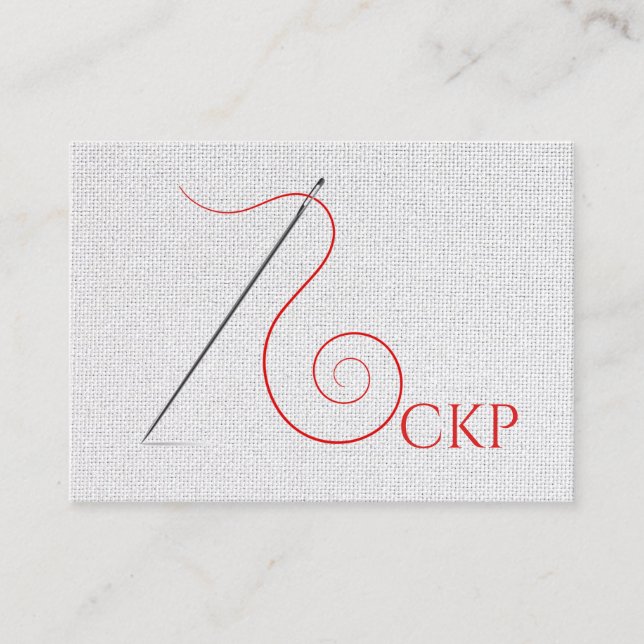 Nähen der Business Card des Seamstress Designers Telefonnummerkarte (Vorderseite)