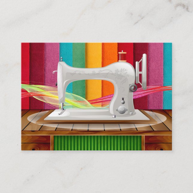 Nähen der Business Card des Seamstress Designers Telefonnummerkarte (Vorderseite)