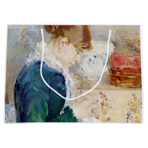 Nähen der Frau, Berthe Morisot Große Geschenktüte
