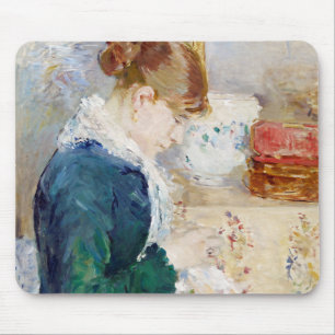 Nähen der Frau, Berthe Morisot Mousepad