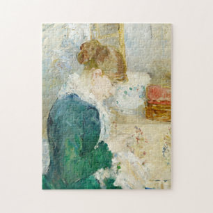 Nähen der Frau   Berthe Morisot Puzzle