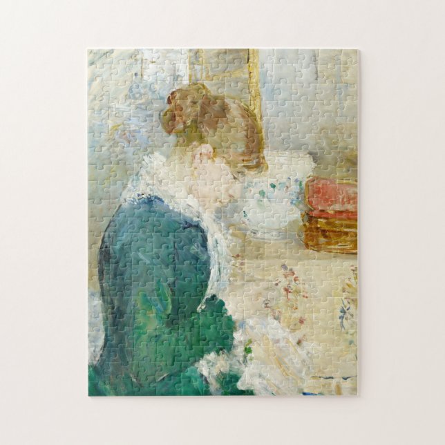 Nähen der Frau | Berthe Morisot Puzzle (Vertikal)