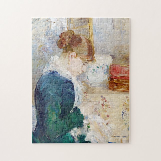Nähen der Frau, Berthe Morisot Puzzle (Vertikal)