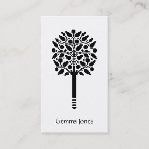 Nähen der Stickerei von Seamstress Visitenkarte