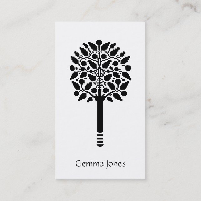 Nähen der Stickerei von Seamstress Visitenkarte (Vorderseite)