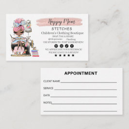 Nähen der Visitenkartenfashion-Designer Visitenkarte