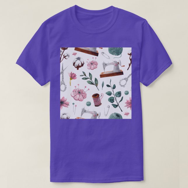 Nähen des Blumenmusters T-Shirt (Design vorne)