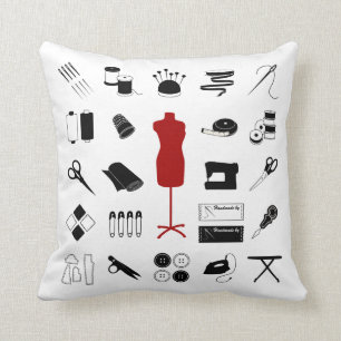 Nähen des rechten Kissens Kissen