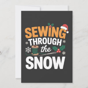 Nähen durch den Schnee Lustiges Weihnachtsquilts Save The Date