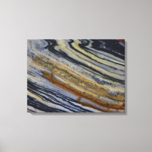 Nahen eines Striated Jasper Slab Leinwanddruck