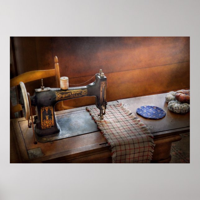 Nähen - Es ist nur schwarz und weiß Poster (Vorne)