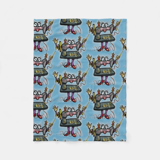 Nähen Fleecedecke (Vorderseite)