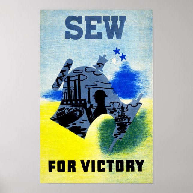 Nähen für den Sieg Poster (Vorne)