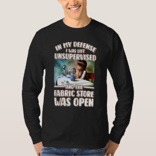 Nähen für Frauen Stoff Crazy Quilt Lady Craft 1 T-Shirt