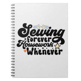 Nähen für immer notizblock